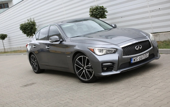 Infiniti Q50 cena 64999 przebieg: 226000, rok produkcji 2014 z Siedlce małe 277